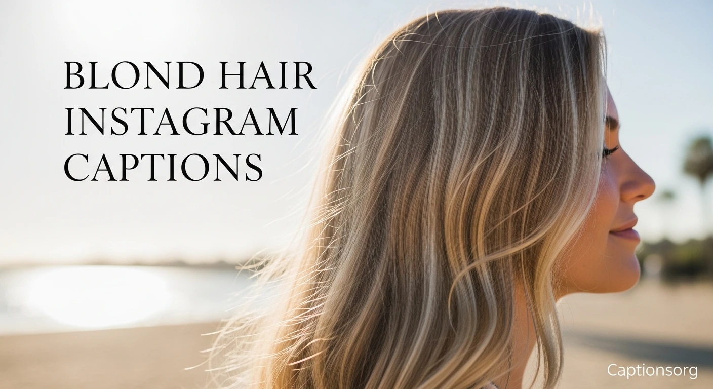 550+ Blond Hair Instagram Captions