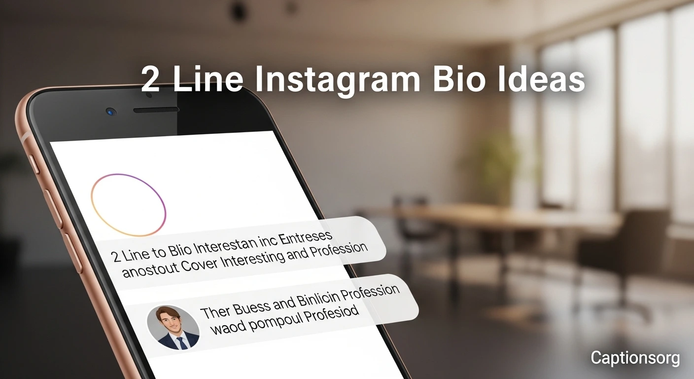 2 Line Instagram Bio Ideas