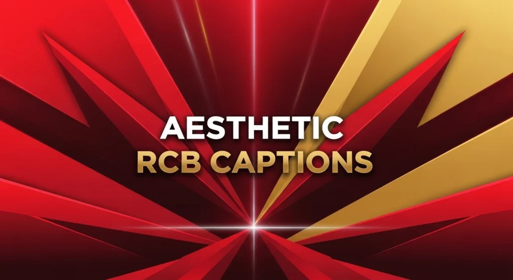 Aesthetic RCB Captions
