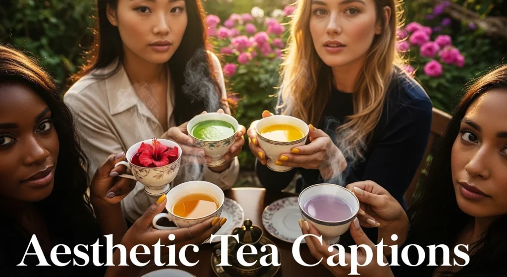 Aesthetic Tea Captions