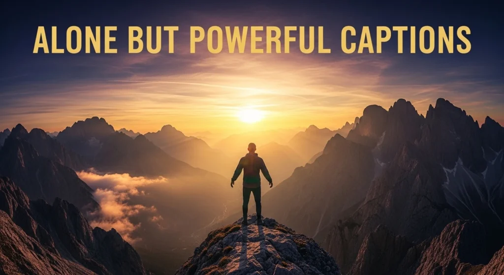 Alone but Powerful Captions