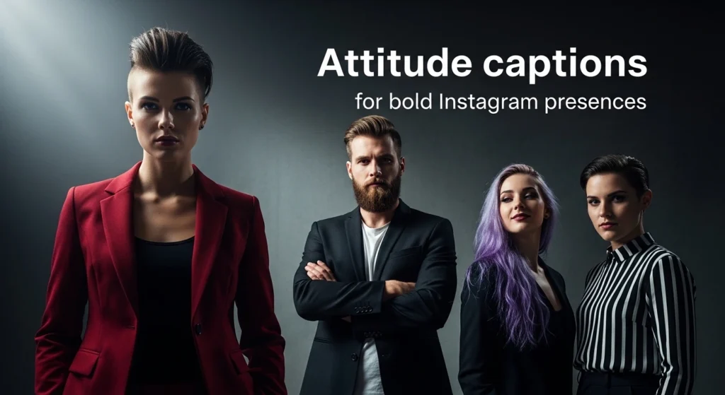 Attitude captions for bold Instagram presence