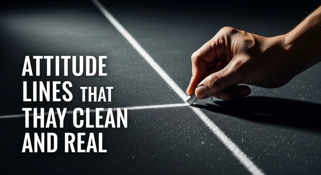Attitude Lines That Stay Clean and Real