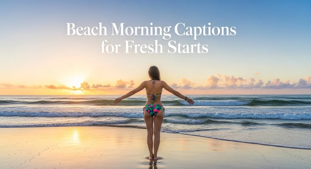 Beach Morning Captions for Fresh Starts