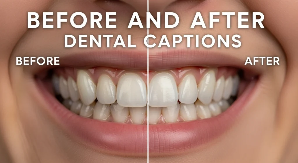 Before and After Dental Captions