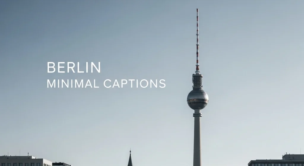Berlin Minimal Captions