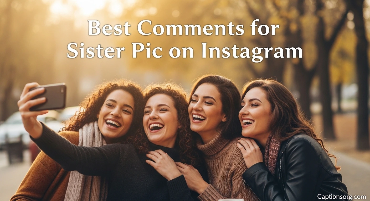 Best Comments for Sister Pic on Instagram
