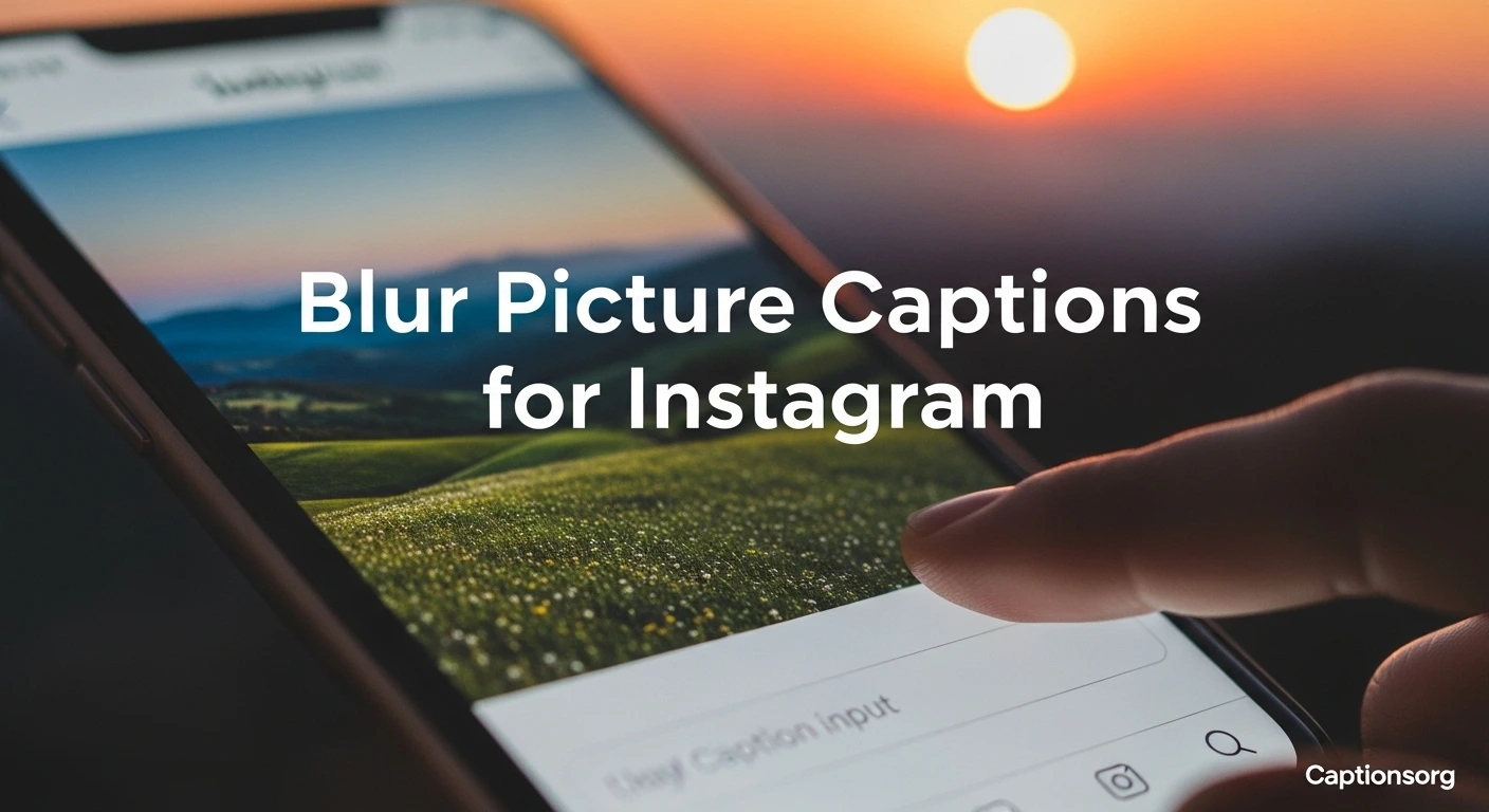 Blur Picture Captions for Instagram