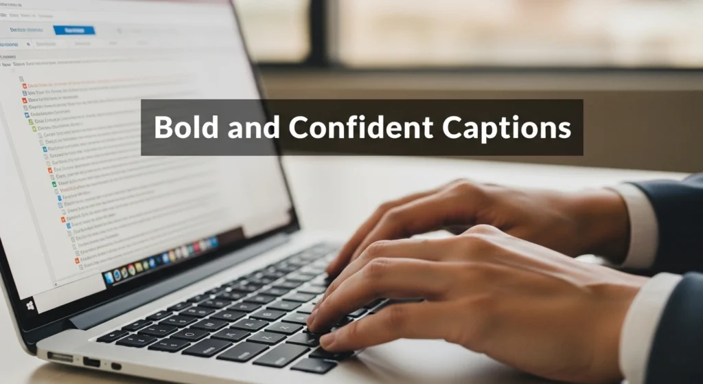 Bold and Confident Captions