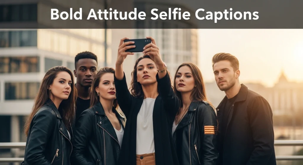 Bold Attitude Selfie Captions