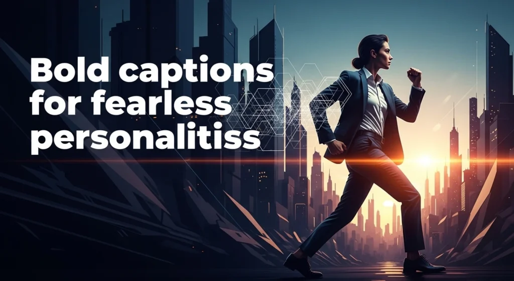 Bold captions for fearless personalities