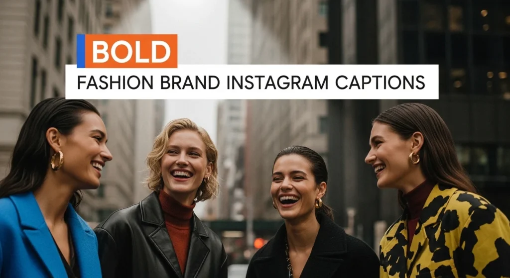 Bold Fashion Brand Instagram Captions