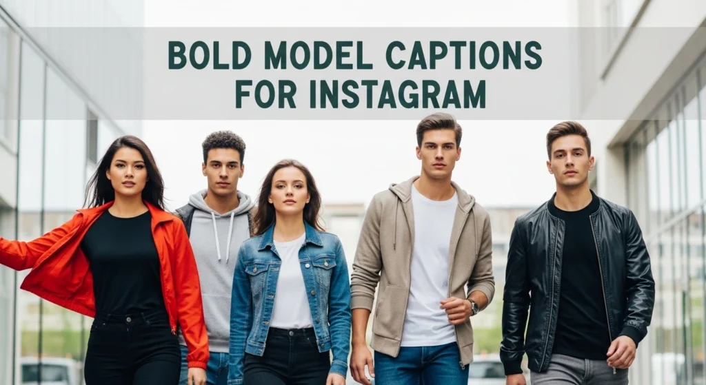Bold Model Captions for Instagram