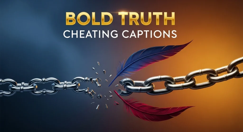 Bold Truth Cheating Captions
