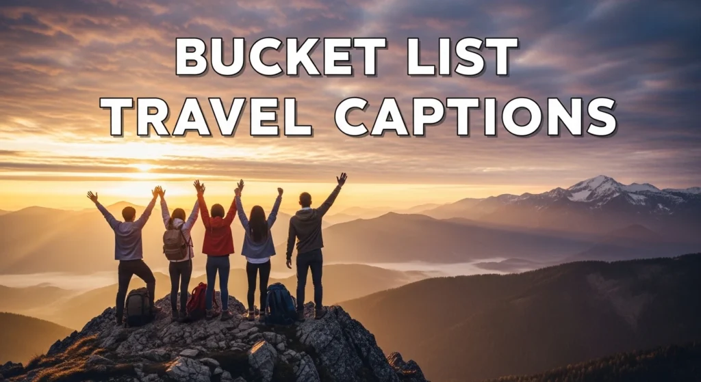 Bucket List Travel Captions