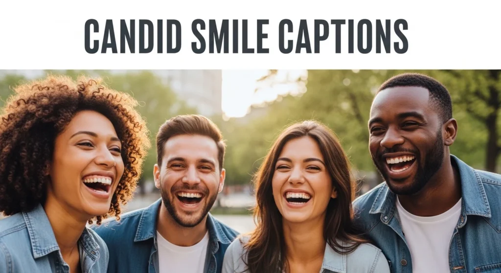 Candid Smile Captions