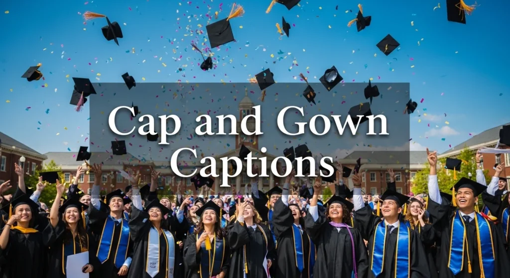 Cap and Gown Captions