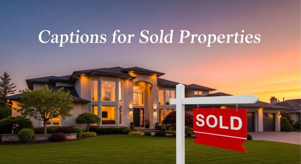 Captions for Sold Properties
