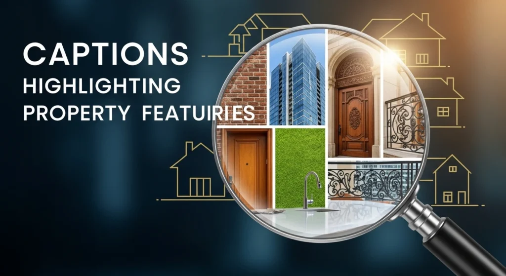 Captions Highlighting Property Features
