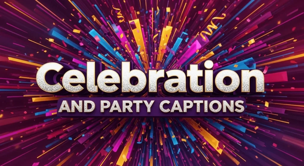 Celebration and Party Captions