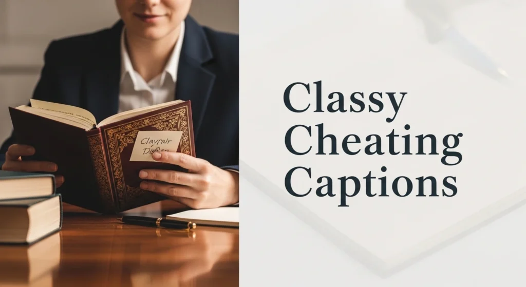 Classy Cheating Captions
