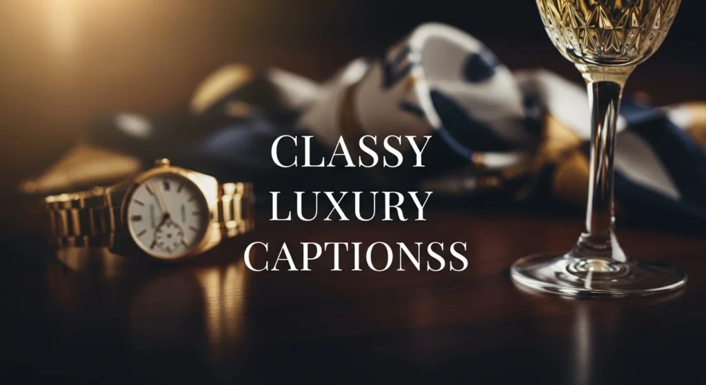 Classy Luxury Captions