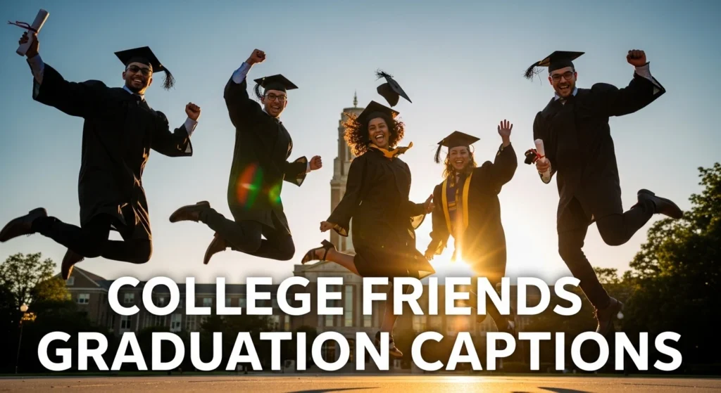 College Friends Graduation Captions