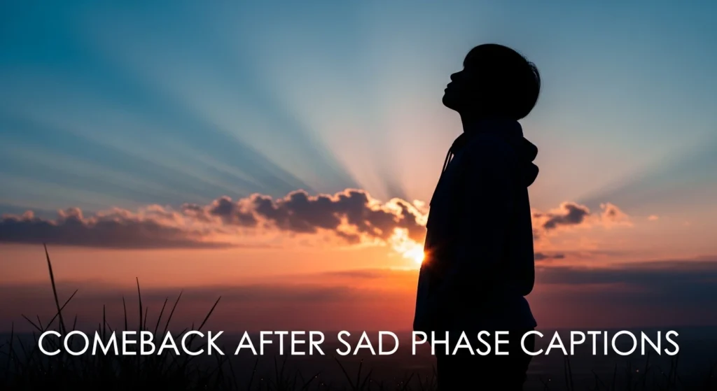 Comeback After Sad Phase Captions