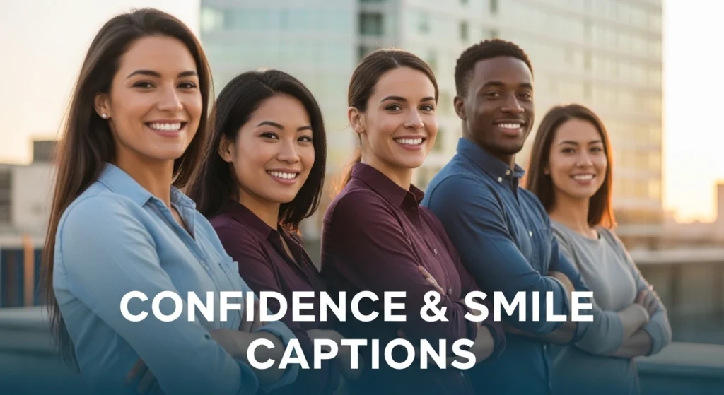 Confidence & Smile Captions