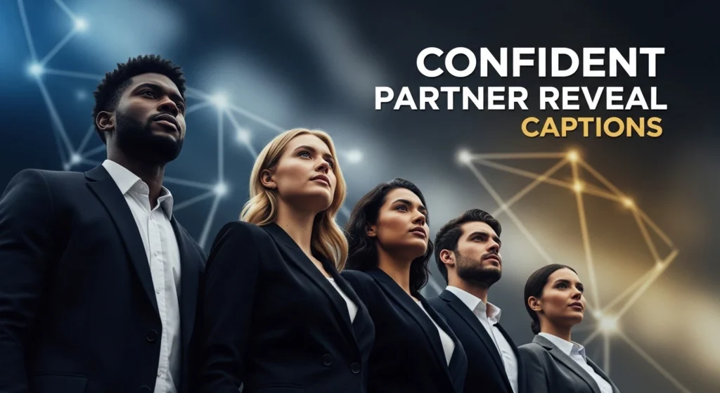 Confident Partner Reveal Captions