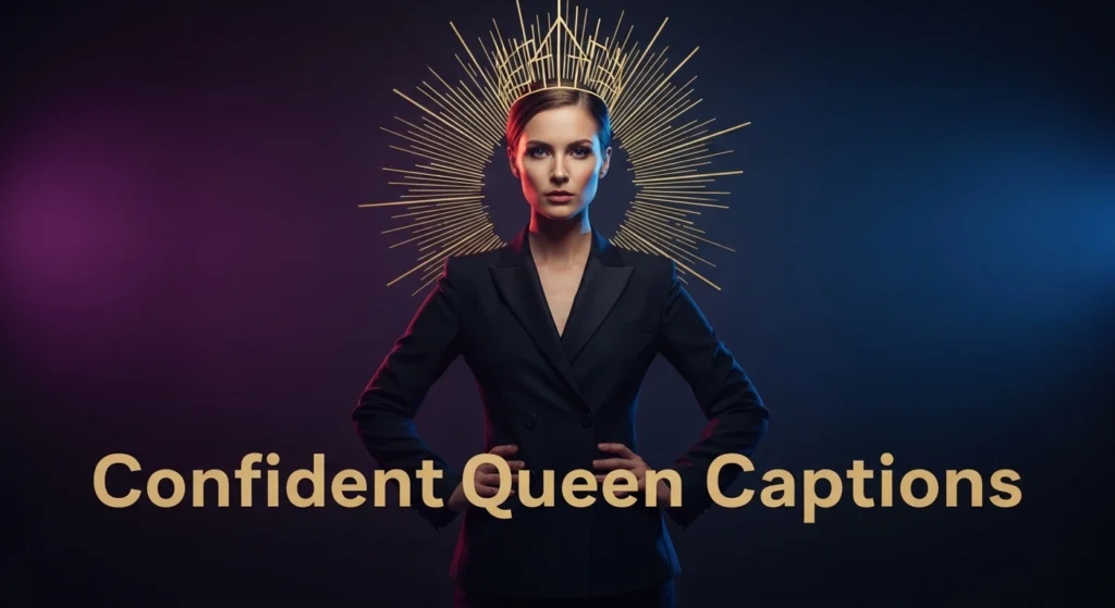 Confident queen captions