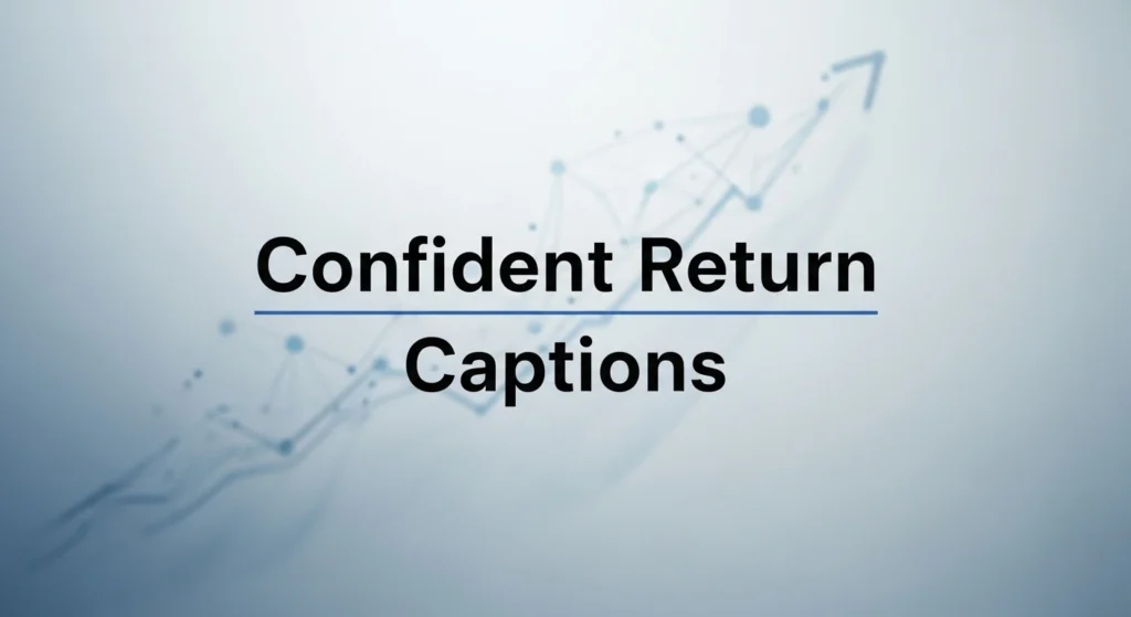 Confident Return Captions