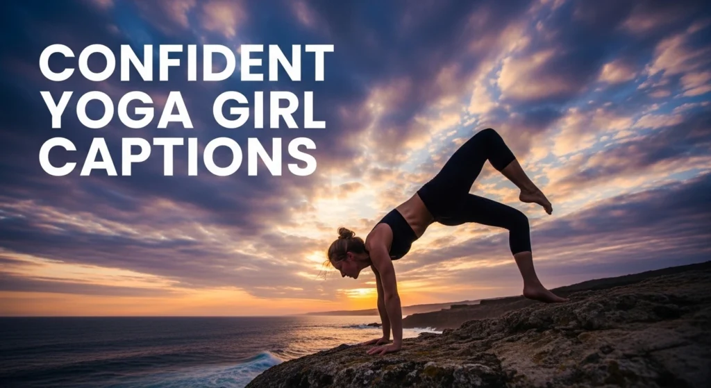 Confident Yoga Girl Captions