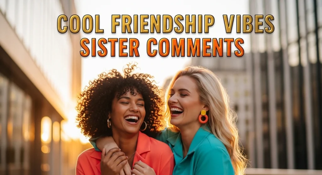 Cool Friendship Vibes Sister Comments