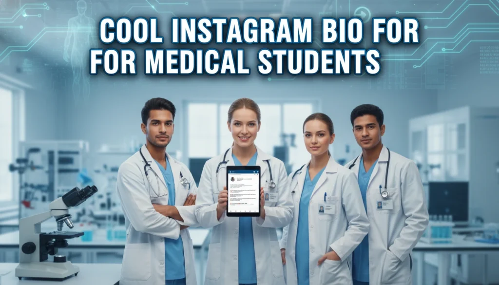 Cool Instagram Bio for Medical Students