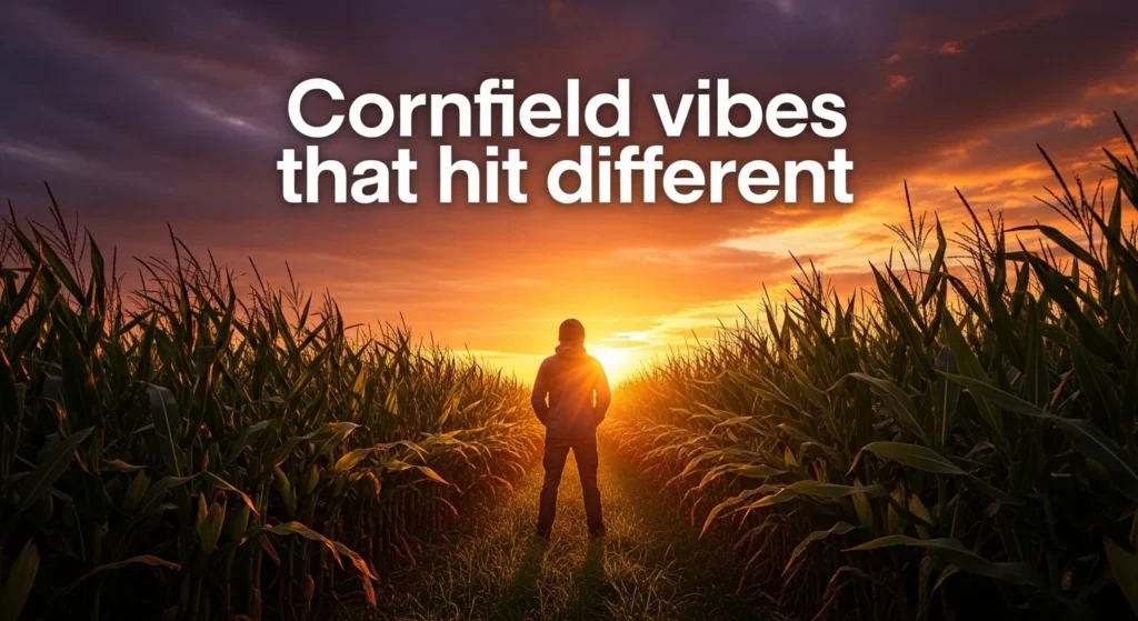 Cornfield vibes that hit different
