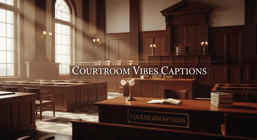 Courtroom Vibes Captions