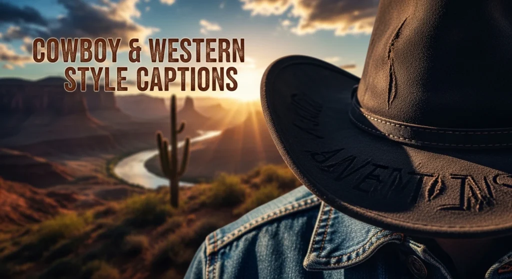 Cowboy & Western Style Captions