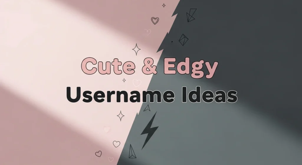 Cute & Edgy Username Ideas