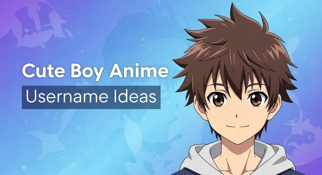 Cute Boy Anime Username Ideas