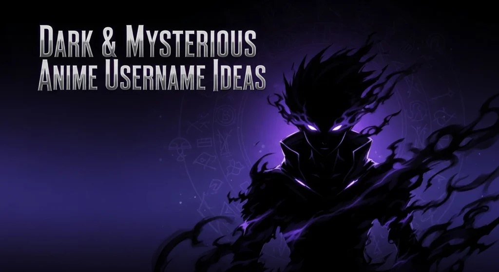 Dark & Mysterious Anime Username Ideas