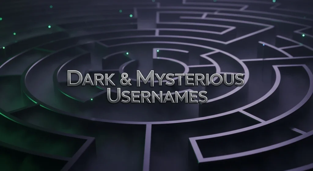 Dark & Mysterious Usernames