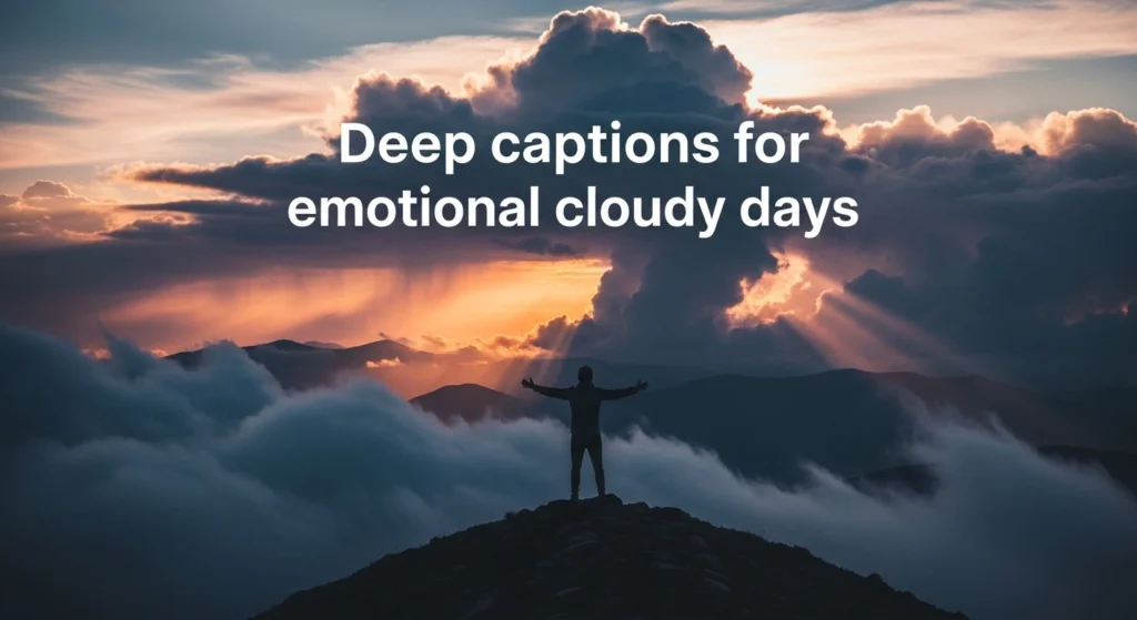Deep captions for emotional cloudy days