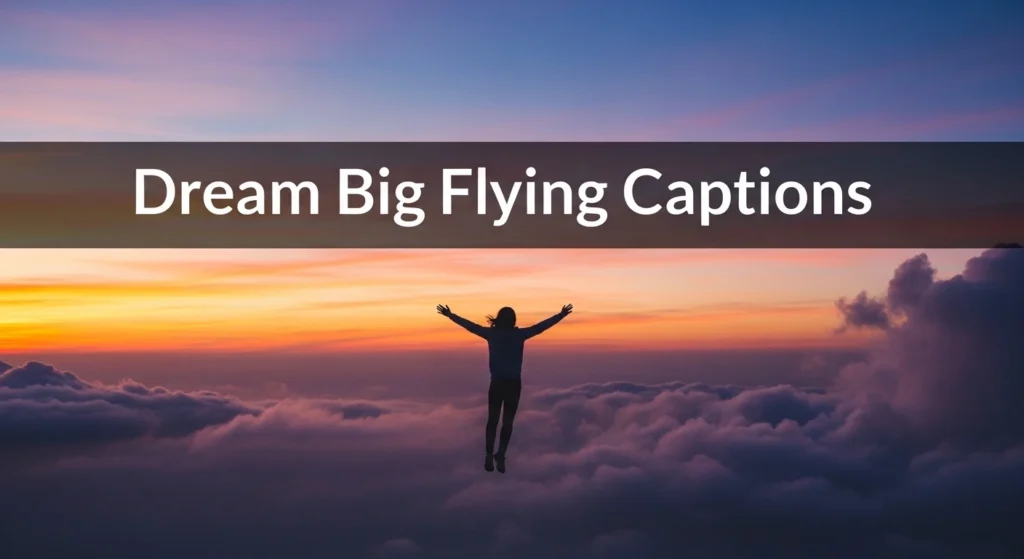 Dream Big Flying Captions