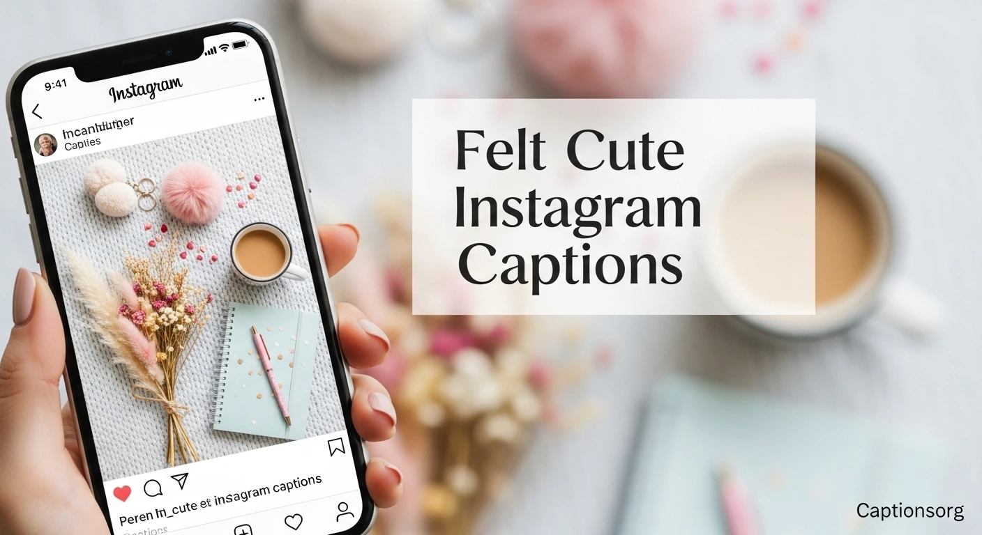 Felt Cute Instagram Captions