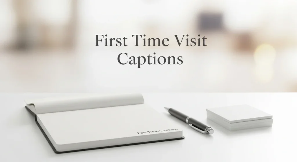 First Time Visit Captions