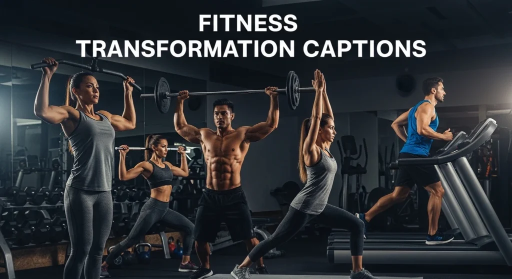 Fitness Transformation Captions