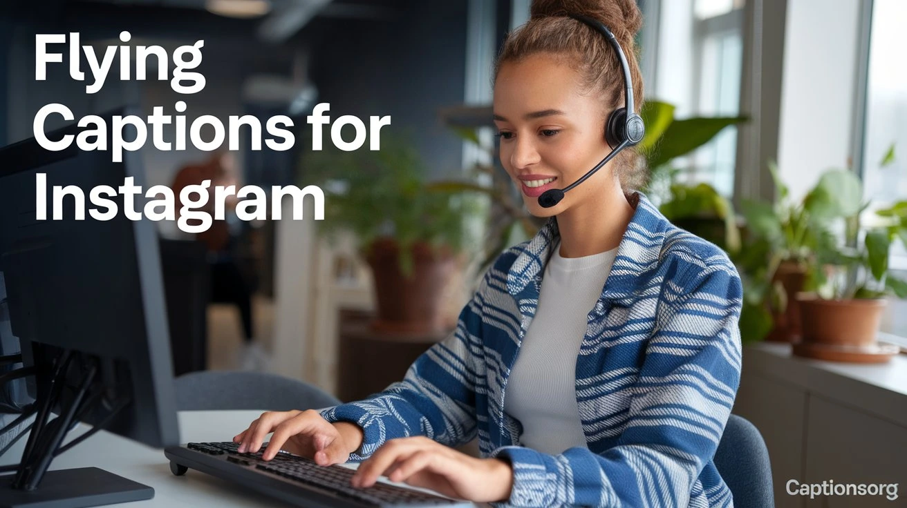 Flying Captions for Instagram