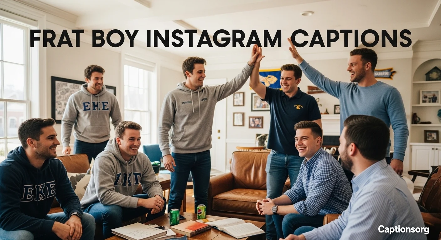 Frat Boy Instagram Captions