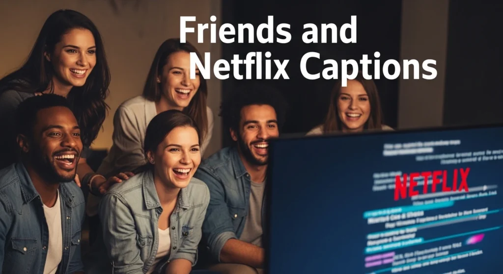 Friends and Netflix Captions